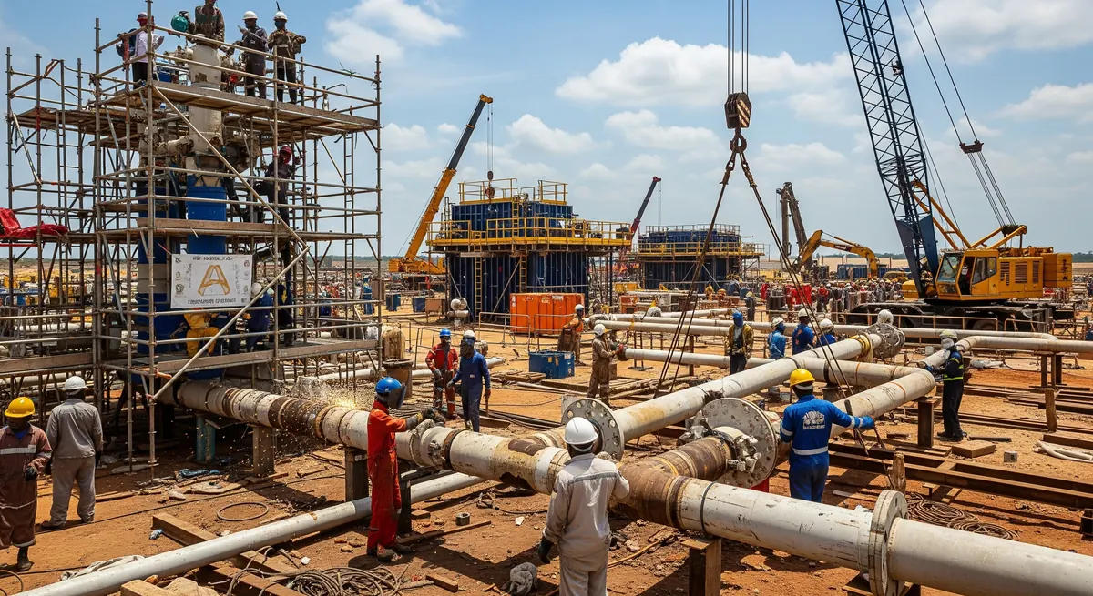 Industrial construction site